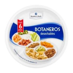Member´s Mark Platos Botaneros Member's Mark Desechables 6P - ZK-De...