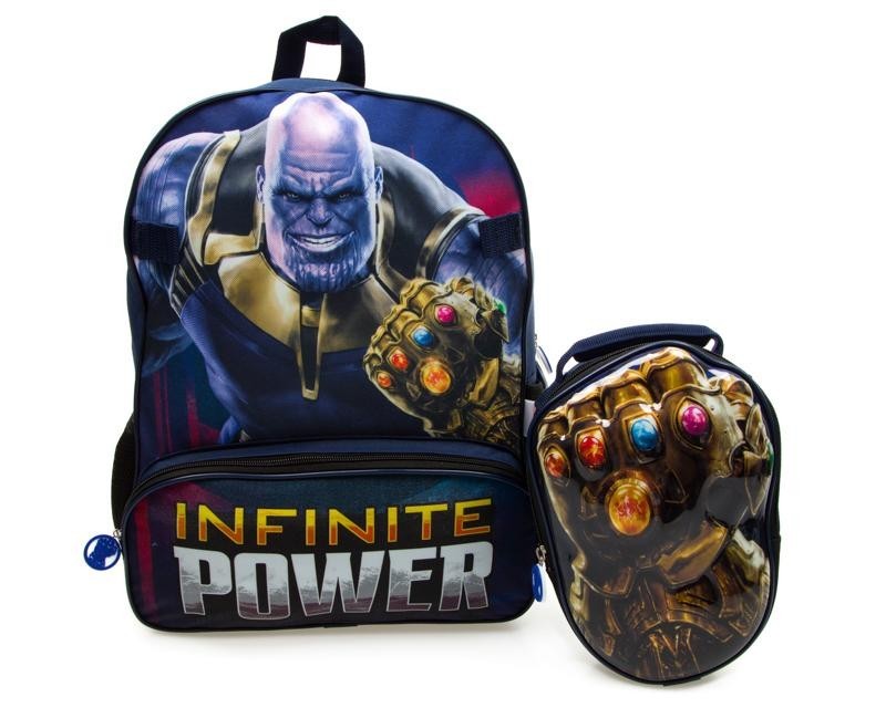 Juego de Mochila y Lonchera Marvel Thanos