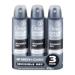 Unilever Antitranspirante en Aerosol Dove Men+Care Invisible Dry 3P...