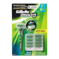 Procter & Gamble Máquina para Afeitar Gillette Mach3 Sensitive Reca...