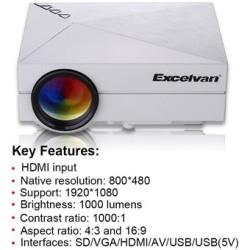 Proyector Excelvan GM60 LED