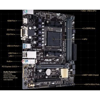 Tarjeta Madre Asus A68hm-plus 