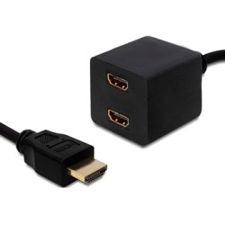 Splitter Divisor De Señal HDMI Conecta 2 Monitores 