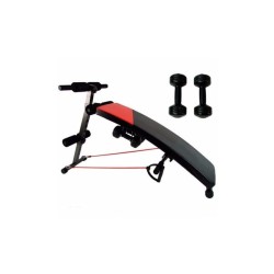3 En 1 Banco Abdominales Con Mancuernas y Ligas Abs Banco Tabla de ...