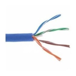Bobina de Cable Cat6A Belden 61000 UTP Riser Calibre 23 Awg 12 Azul 