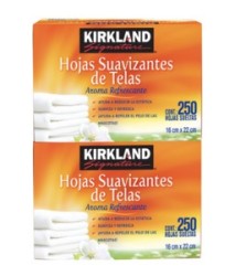 Kirkland Kirkland Signature hojas suavizantes de telas 2P/250H - KO...