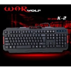 K2 conexión de cable USB Gaming Keyboard_IPX4 