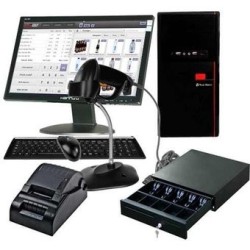 Reacondicionado Kit TPV Basico: PC + LCD + Miniprinter 