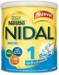 Nestlé Media Caja Formula Lactea Nidal Formula 800G/6P-Despensaenlinea