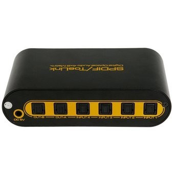 TosLink Digital Optical Audio Switcher Adapter 
