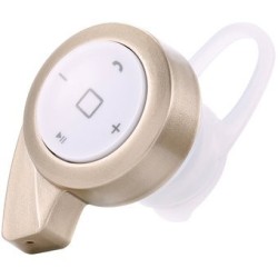 Mini Snail Bluetooth Headphone Headset Earphone Gold 