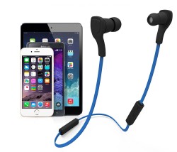 Louiwill Bluetooth 4.0 Estéreo Deporte Auricular(Azul) 