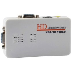 ER VGA a AV Video Converter-Blanco. 