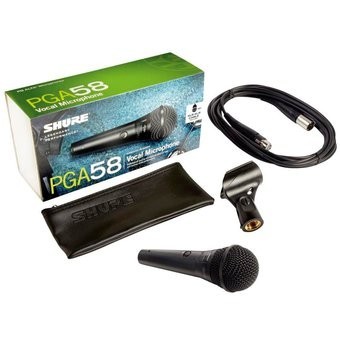SHURE PGA58XLR MICROFONO VOCAL DINAMICO
