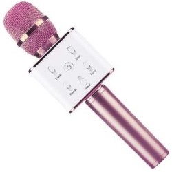 MICRÓFONO KARAOKE PORTÁTIL ROSA 