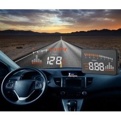 X5 Head Up Coche Display Projector Speed Warning System-Negro 
