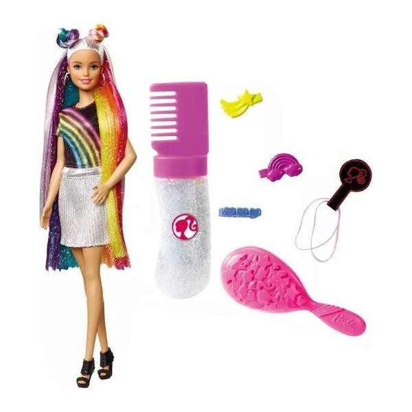 BARBIE PEINADOS DE ARCOIRIS FXN96