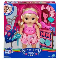 BABY ALIVE BEBÉ CORTES CON ESTILO BL E5241