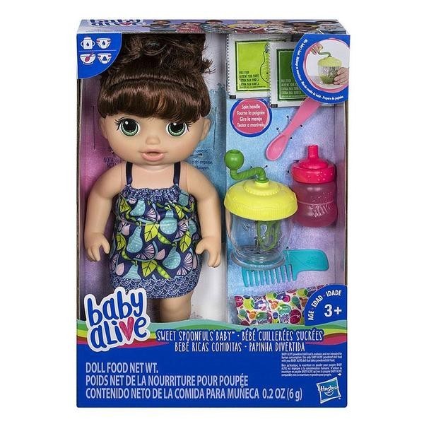 BABY ALIVE RICAS COMIDITAS CASTANA E0587