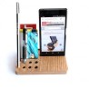Dock Base Madera Poliespacios Dc03 Celular Iphone Escritorio 