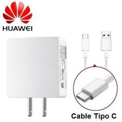 Cargador Huawei Con Cable Tipo C Cuadro + Cable 
