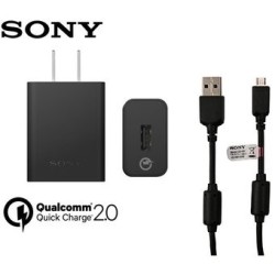 Cargador Sony Fast Charge Con Cable Micro Usb 