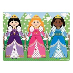 ROMPECABEZAS VESTIDOS DE PRINCESAS - M&D - PRINCESS DREES UP