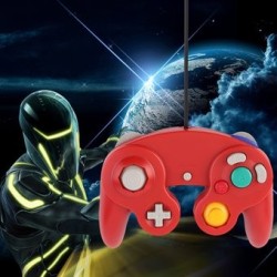 EH Nintendo GameCube Wii Joystick Game Pad Controller - Rojo 