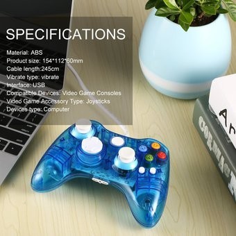 Eb USB Con Cable Controlador De Juego Para Xbox 360 Joypad 