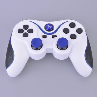 Eb Bluetooth PS3 Juego Manejar-Azul Blanco 
