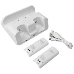 Estación Carga Dual Compatible Con Wii U 
