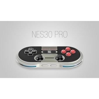 Control 8BITDO NES30 Pro Inalambrico Con Bluetooth - Blanco 