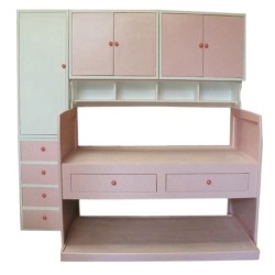 Litera Princess Individual-Blanco con Rosa