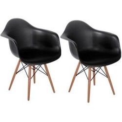 Set 2 Sillón Keiä Eames Negros