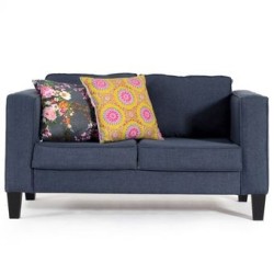 Sofá Loveseat Basell GavetaHome - Azul