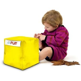 Mini Cubo Puff - Amarillo