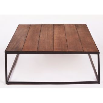 Mesa De Centro Cuadrada Vintage