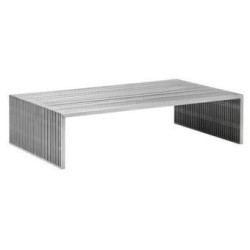 Mesa de centro rectangular marca Zuo modelo Novel - Acero 100083