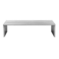 Mesa de centro rectangular marca Zuo modelo Novel - Acero 100083