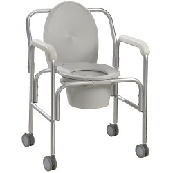 Silla cómodo de aluminio con ruedas 