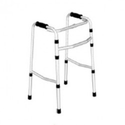 Andadera de aluminio reforzada y plegable 