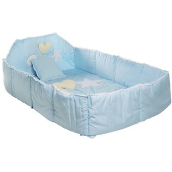 Coordinado De Cuna Bebé Caramelo Globos Azul Cielo