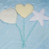 Coordinado De Cuna Bebé Caramelo Globos Azul Cielo