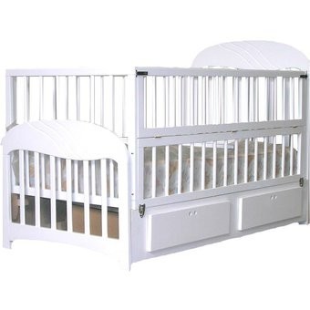 Cama Cuna Bebé Chocolat Sabrina-Blanco