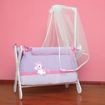 Mini Cuna Chiquimundo Pony-Púrpura
