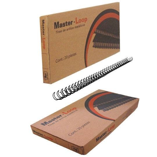 GUSANO DE ARILLO METALICO EMDO DE 1 1/4PULGADA PASO 2:1 HASTA 290 HOJAS COLOR NEGRO 1 PAQUETE CON 12 PIEZAS