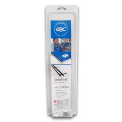 PEINE GBC DE 1 PULGADA PASO - HASTA 200 HOJAS COLOR NEGRO 1 PAQUETE CON 25 PIEZAS