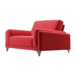 Sillón Link Suede - Rojo