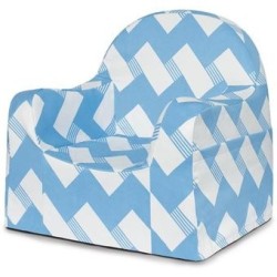 PKFFLRBZ Sillón zig-zag-Azul