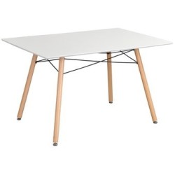 Mesa Réplica Eames Rectangular Color Blanca - Muebilia